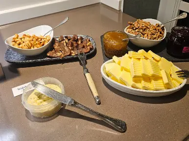 Cerealien und Nüsse am Silvester im Duhner Landhaus in Duhnen