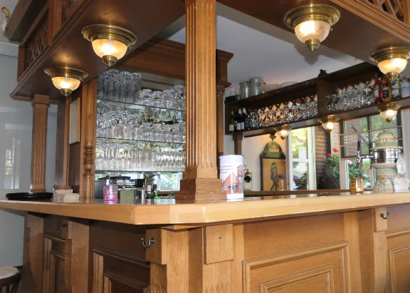 Blick in die Hotelbar im Hotel Duhner Landhaus